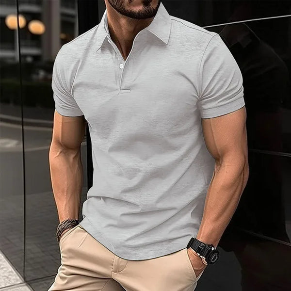 FLORIAN - Herren Sommer Polo-Shirt mit schmaler Passform und Umlegekragen