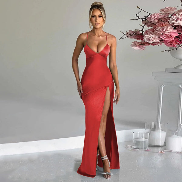 Verity - Bodycon Rückenfreies Maxikleid