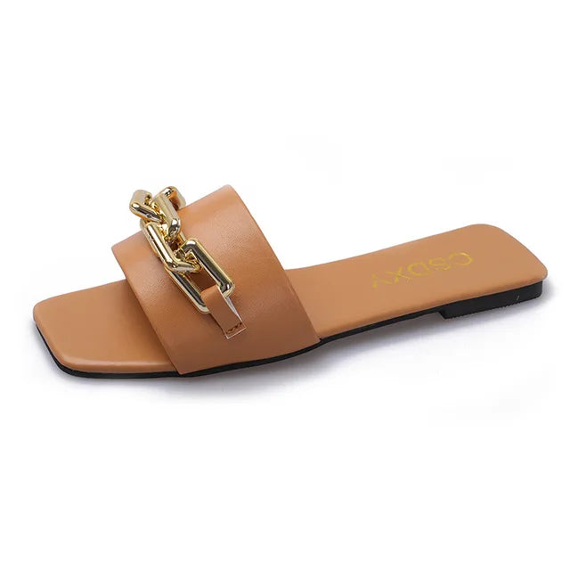 LINA – Flache Damen-Sandalen mit einem Band