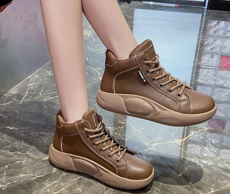 Trendige Plateau-Sneaker | Damen Schuhe mit erhöhter Sohle für maximalen Komfort