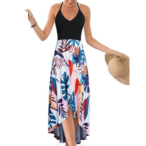 Traumhaftes Sommer-Maxikleid | Romantischer Blumen-Print und zarte Spitze