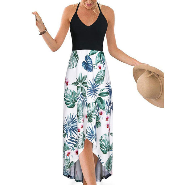 Traumhaftes Sommer-Maxikleid | Romantischer Blumen-Print und zarte Spitze