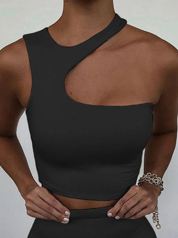 Hailey - Ausgeschnittenes schulterfreies Crop-Top