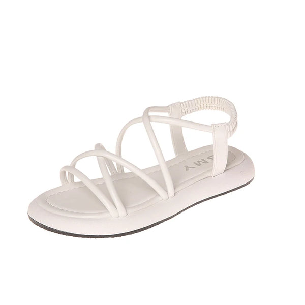 BÄRBEL - Erhöhte lässige römische Sandalen mit dicker Sohle für Frauen