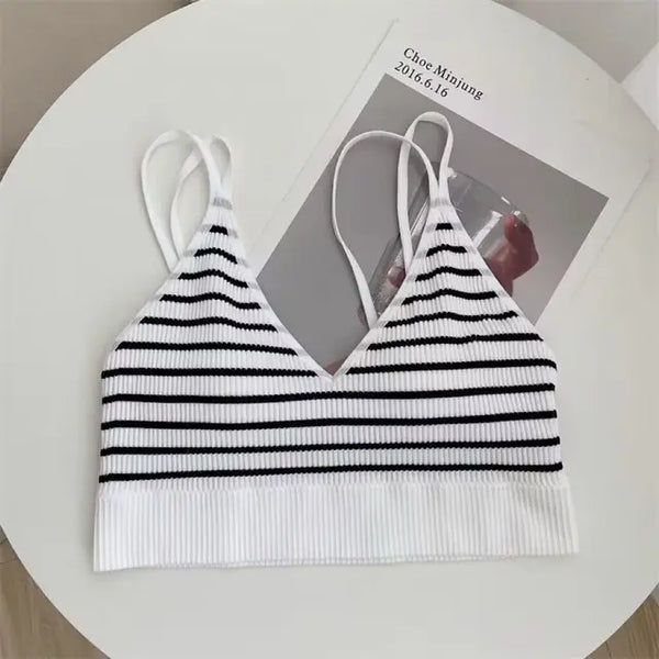 Fiona – Rückenfreies, gestreiftes Tube-Top für Damen