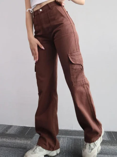 JULIANE - Damen Vintage Y2K Cargo Hosen