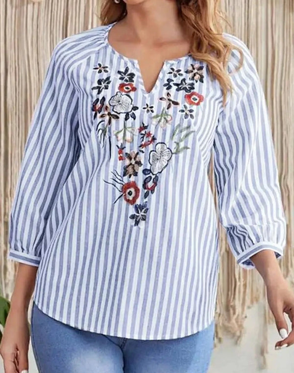 Elzbieta - Casual Blumenbluse