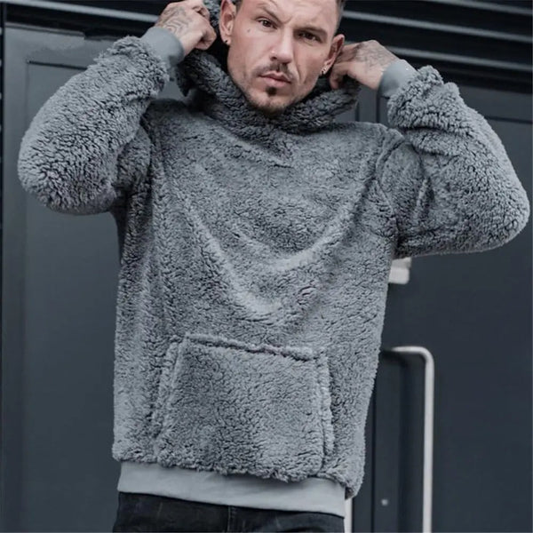 MARTIN - Streetwear Style Teddy Sweater mit Kapuze