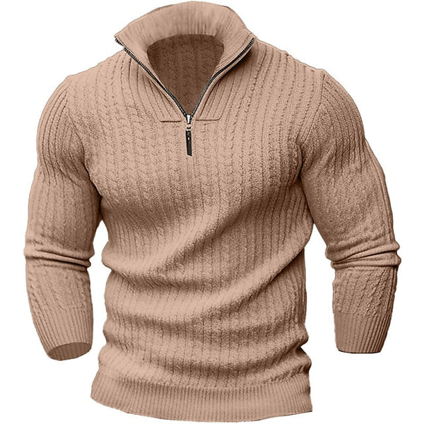 THOMAS - Modischer Reißverschluss-Pullover für Männer (italienisches Design)